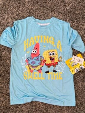 SpongeBob Squarepants Light Blue swim tee